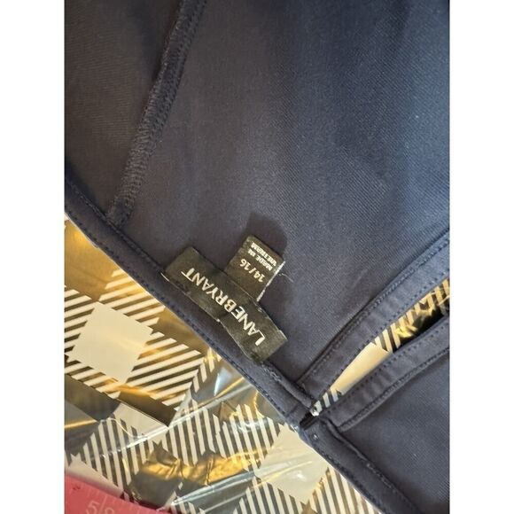 Lane Bryant Women's Blue Cross Body Front Tied Blouse Shirt Size 14/16 Career - Picture 6 of 6